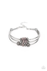 Paparazzi Road Trip Rebel - Silver Bracelet