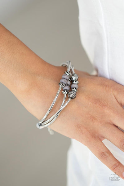 Paparazzi Road Trip Rebel - Silver Bracelet