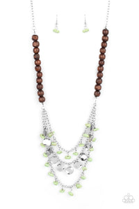 Paparazzi Plains Paradise - Green Necklace