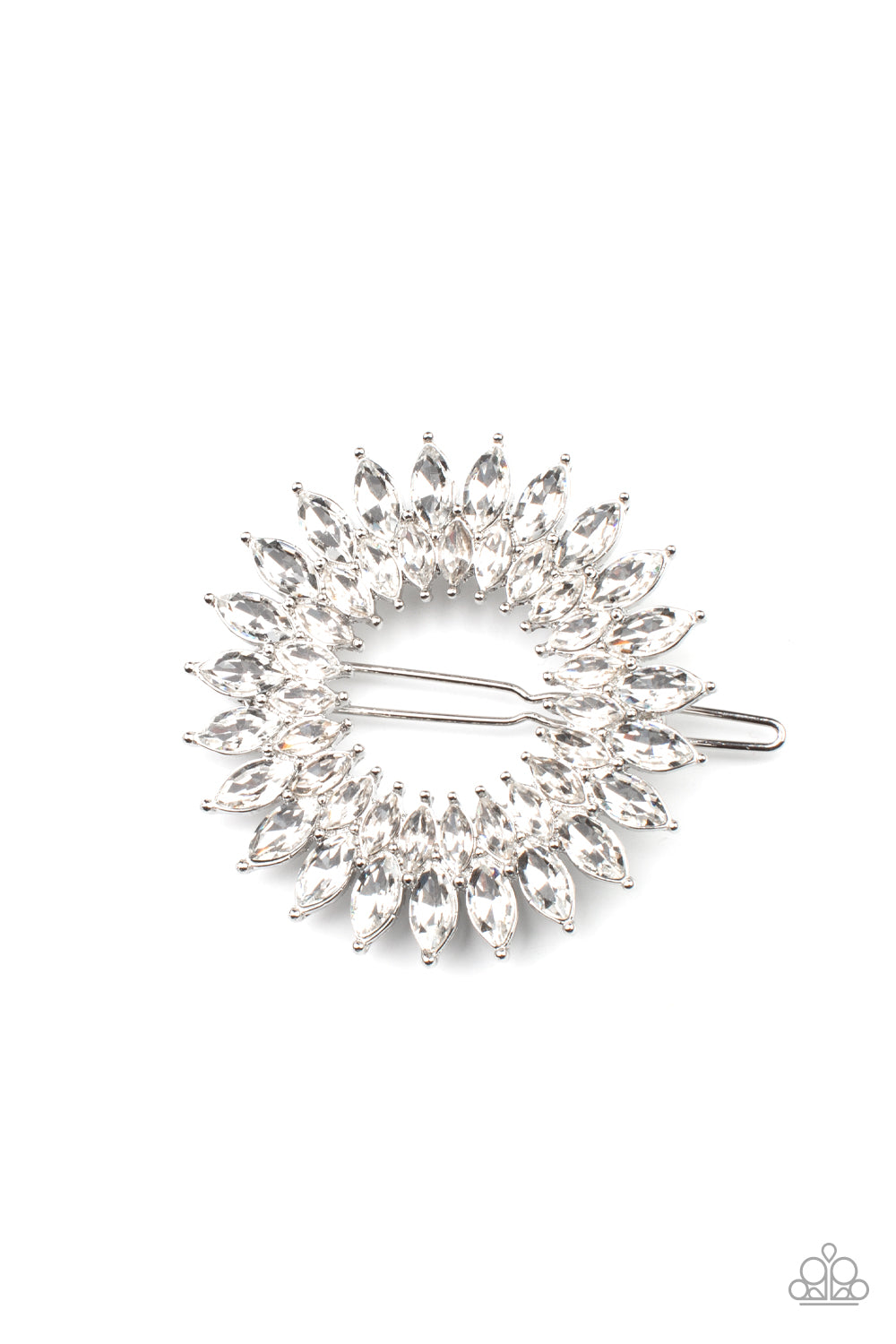 Paparazzi Flauntable Fireworks - White Hair Clip