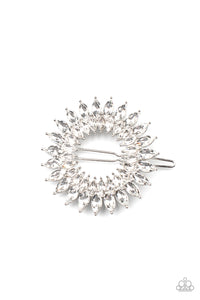Paparazzi Flauntable Fireworks - White Hair Clip