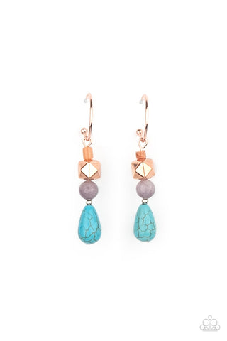 Paparazzi Boulevard Stroll - Copper Earrings