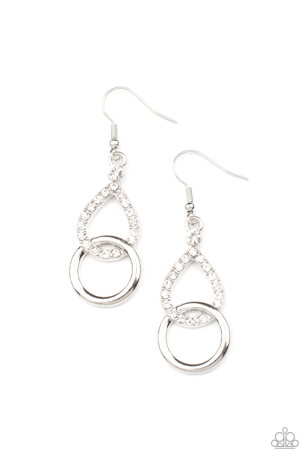 Paparazzi Red Carpet Couture - White Earrings