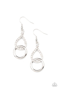 Paparazzi Red Carpet Couture - White Earrings