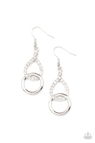 Paparazzi Red Carpet Couture - White Earrings