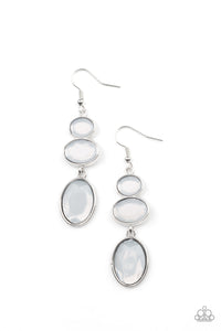 Paparazzi Tiers Of Tranquility - White Earrings