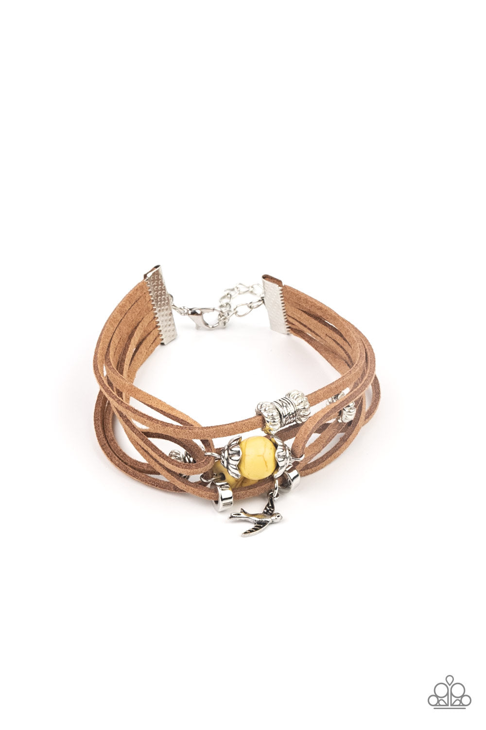 Paparazzi Canyon Flight - Yellow Bracelet