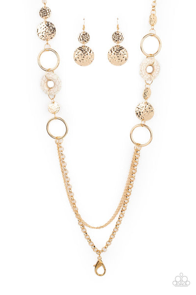 Paparazzi Grounded Glamour - Gold Lanyard