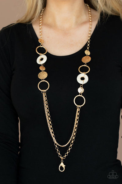 Paparazzi Grounded Glamour - Gold Lanyard
