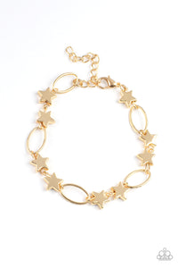 Paparazzi Stars and Sparks - Gold Bracelet