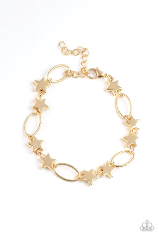 Paparazzi Stars and Sparks - Gold Bracelet
