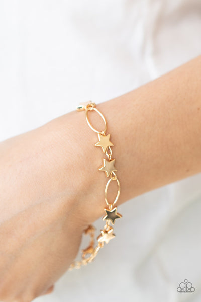 Paparazzi Stars and Sparks - Gold Bracelet