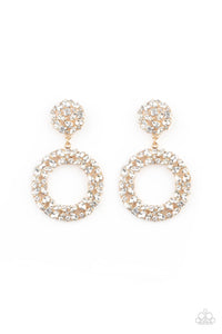 Paparazzi Party Ensemble - Gold Earrings