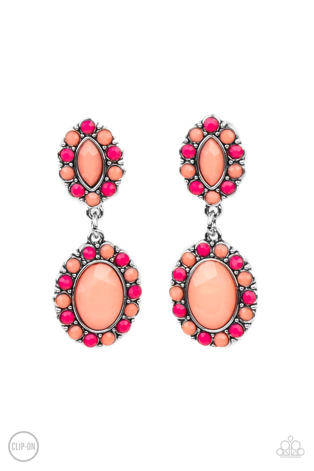 Paparazzi Positively Pampered - Orange Earrings