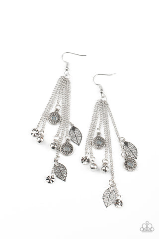 Paparazzi A Natural Charmer - Silver Earrings
