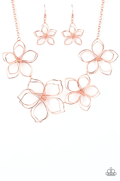 Papparazzi Flower Garden Fashionista - Copper Necklace
