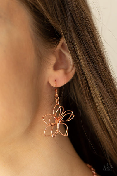 Papparazzi Flower Garden Fashionista - Copper Necklace