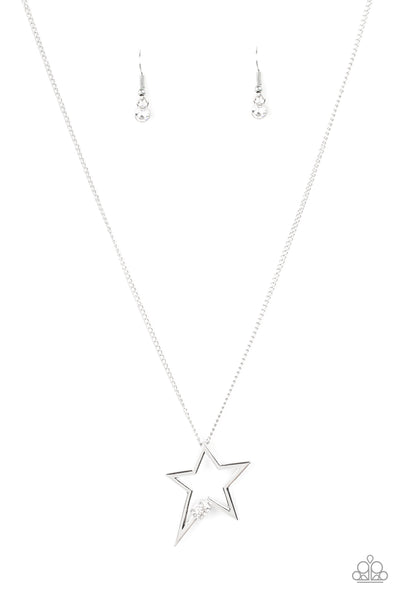 Paparazzi Light Up The Sky - White Necklace