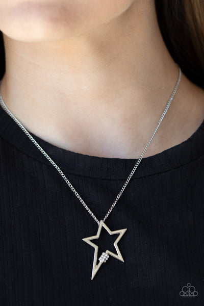 Paparazzi Light Up The Sky - White Necklace