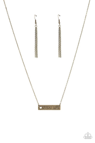 Paparazzi Spread Love - Brass Necklace