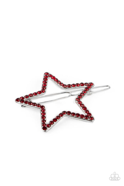Paparazzi Stellar Standout - Red Hair Clip