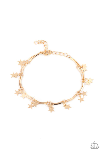 Paparazzi Party in the USA - Gold Bracelet