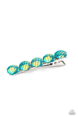 Paparazzi Mesmerizingly Mermaid - Blue Hair Clip
