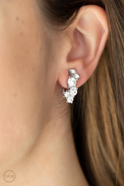 Paparazzi Cosmic Celebration - White Earrings