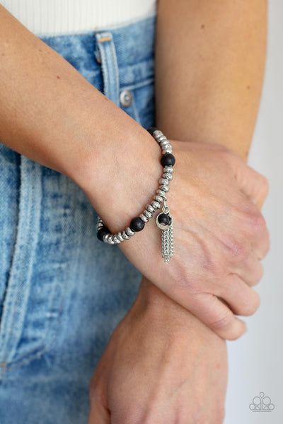 Paparazzi Whimsically Wanderlust - Black Bracelet