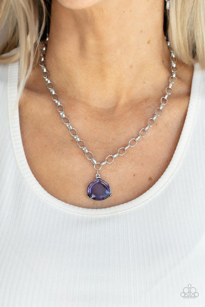 Paparazzi Gallery Gem - Purple Necklace