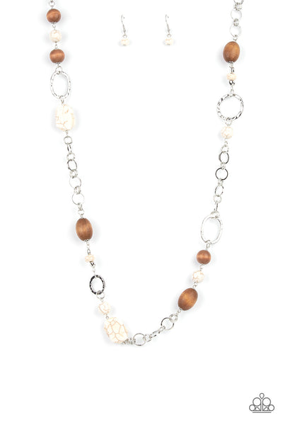 Paparazzi Prairie Reserve - White Necklace