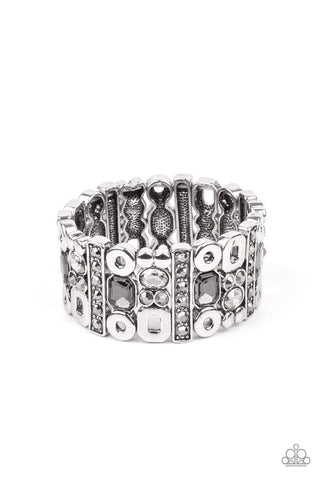 Paparazzi Dynamically Diverse - Silver Bracelet