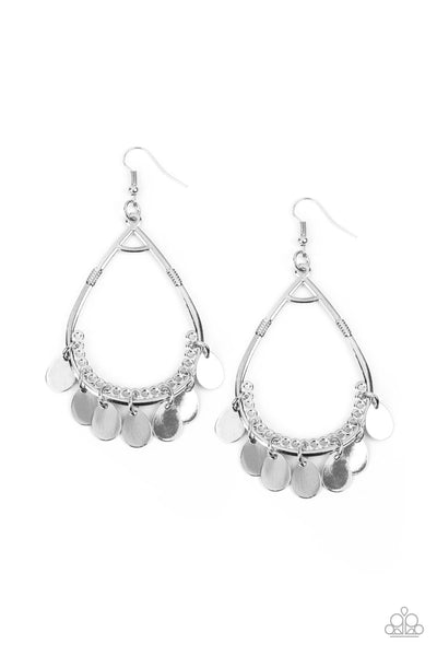 Paparazzi Meet Your Music Maker - Silver Earrings