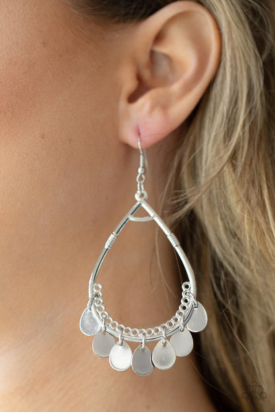 Paparazzi Meet Your Music Maker - Silver Earrings