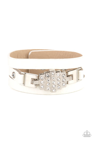 Paparazzi Ultra Urban - White Bracelet