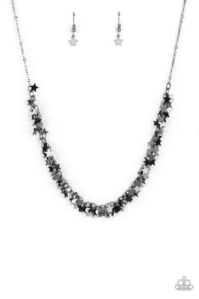 Paparazzi Starry Anthem - Black Necklace