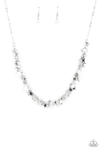 Paparazzi Starry Anthem - Silver Necklace