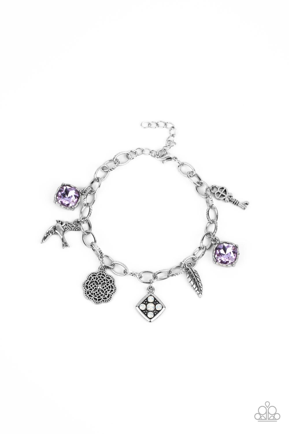 Paparazzi Fancifully Flighty - Purple Bracelet
