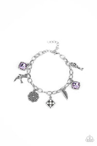Paparazzi Fancifully Flighty - Purple Bracelet