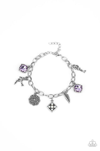 Paparazzi Fancifully Flighty - Purple Bracelet