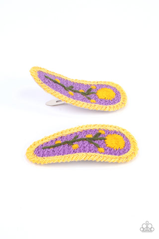 Paparazzi Bloom Loom - Purple Hair Clip