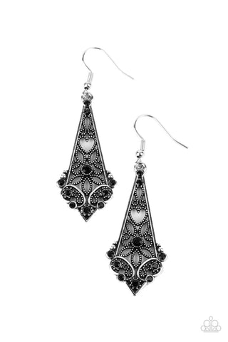 Paparazzi Casablanca Charisma - Black Earrings