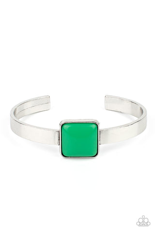 Paparazzi Prismatically Poppin - Green Bracelet