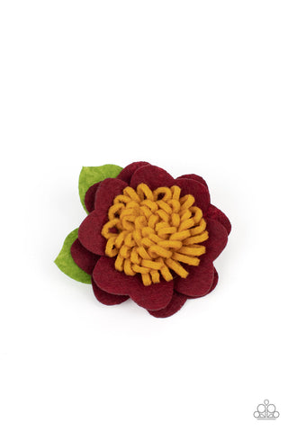Paparazzi Homegrown Garden - Red Hair Clip