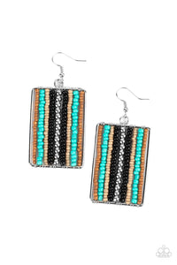 Paparazzi Beadwork Wonder - Black Earrings