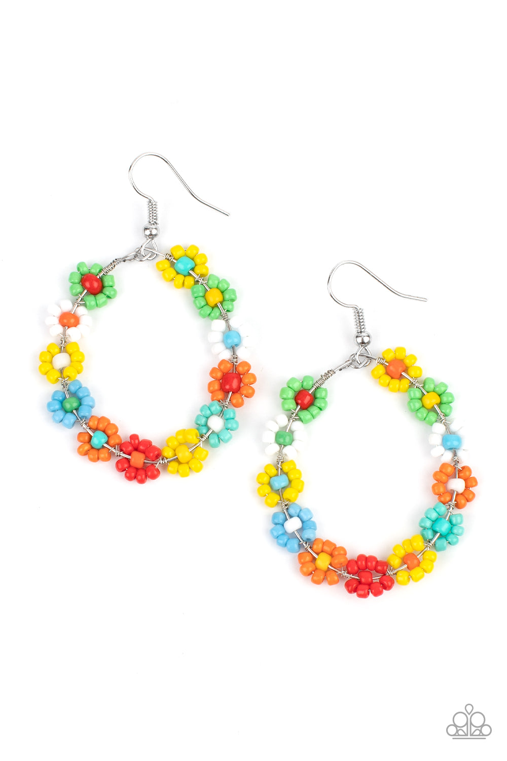 Paparazzi Festively Flower Child - Multi Earrings