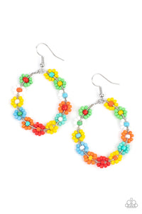 Paparazzi Festively Flower Child - Multi Earrings