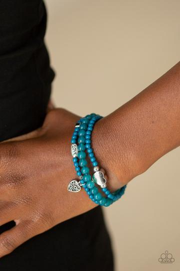 Paparazzi Really Romantic - Blue Bracelet