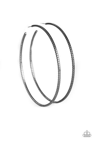 Paparazzi Shimmer Maker - Black Earrings