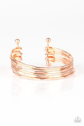 Paparazzi Timelessly Textured - Rose Gold